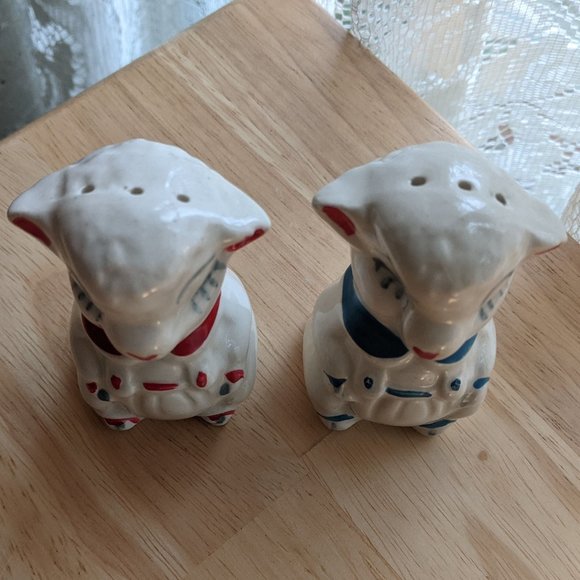 Vintage Collectible Anthropomorphic Lamb Salt & Pepper Shakers - Picture 7 of 8